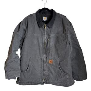 Carhartt Men's Ridge Coat Sherpa Lined Sandstone C61 Jacket Full Zip Mens 2XL